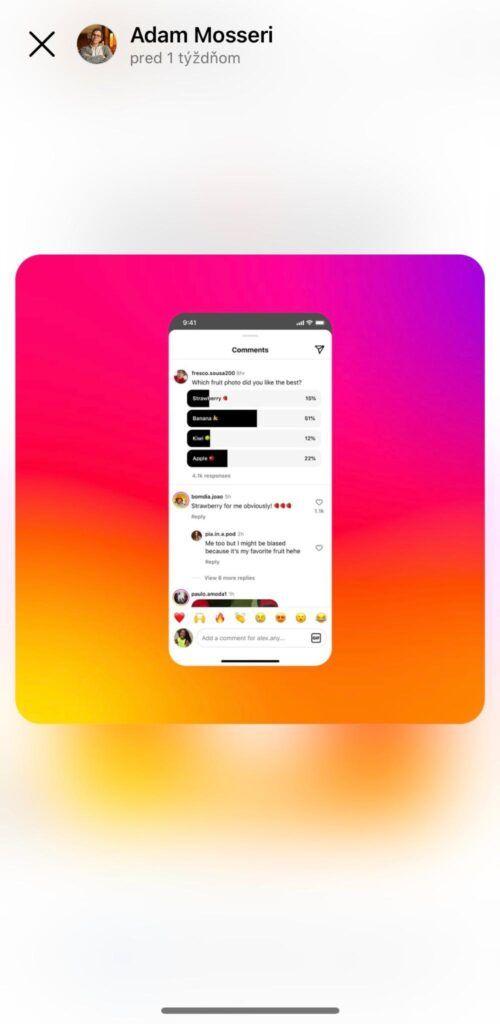 Instagram adds polls to post comments and Reels.