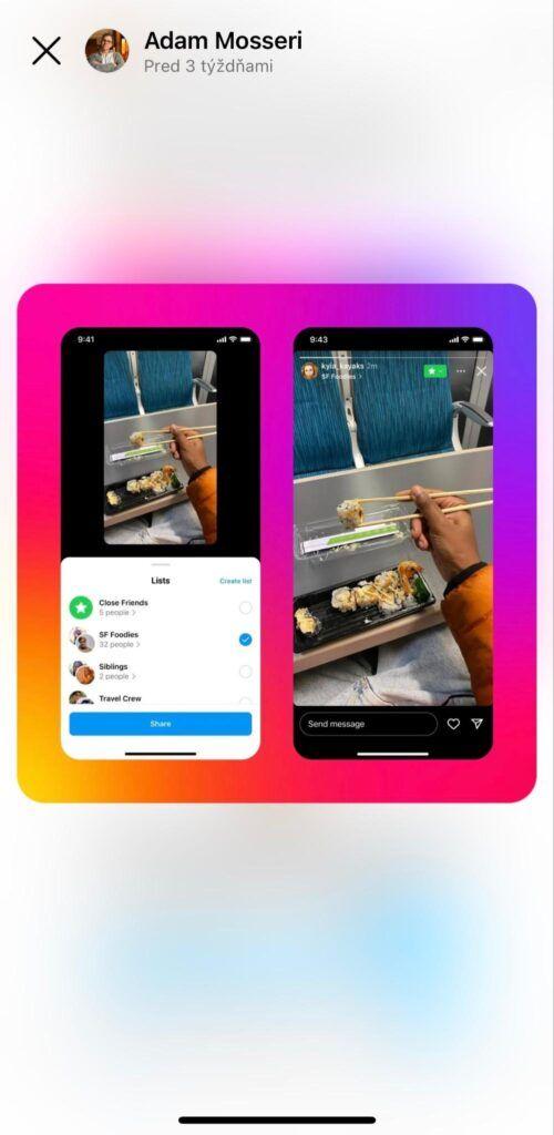 Instagram brings the ability to share stories with multiple groups at once.